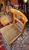 Five 19th century bar back dining chairs and a single chair.