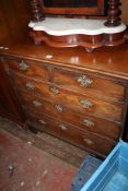 A 19th Century mahogany chest of drawers.