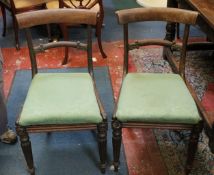 A set of six early 19th Century rosewood dining chairs