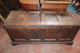 A 17th Century panelled chest 140cm length