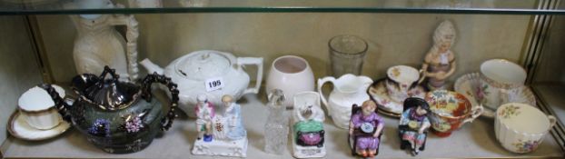 A mixed quantity of ceramics and glassware to include a Royal Doulton cup and saucer etc. Best Bid