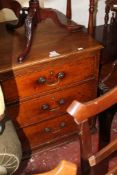 An 18th Century style oak three drawer chest 66cm wide