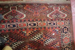 A Yamoud Carpet, Turkmenistan, 360cm x 270cm.