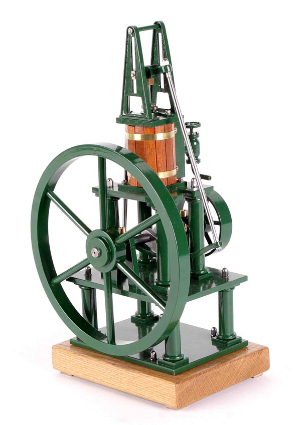 A well engineered 1 inch scale freelance model of a trapezium connecting rod steam engine, built by
