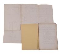 [Projet de L?Aeroplane d?Observation] - A unique early 20th century design project folio from a