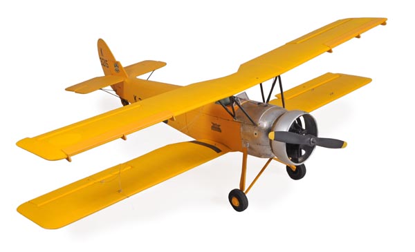 A fine scratch built flying scale model of an Avro Tutor K3219, R.A.F. Flying Training School