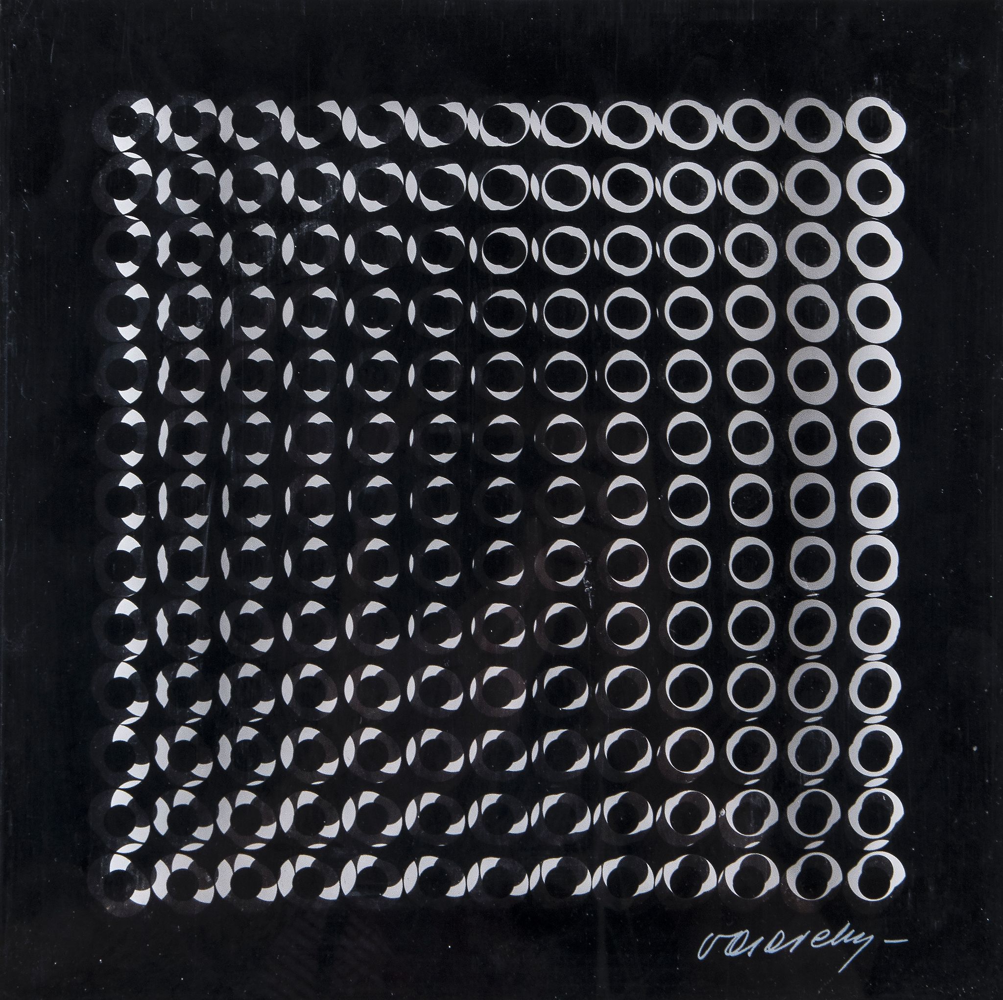 Victor Vasarely (1906-1997) - Objet Cinetique silkscreen on plexiglass in two parts, housed in the