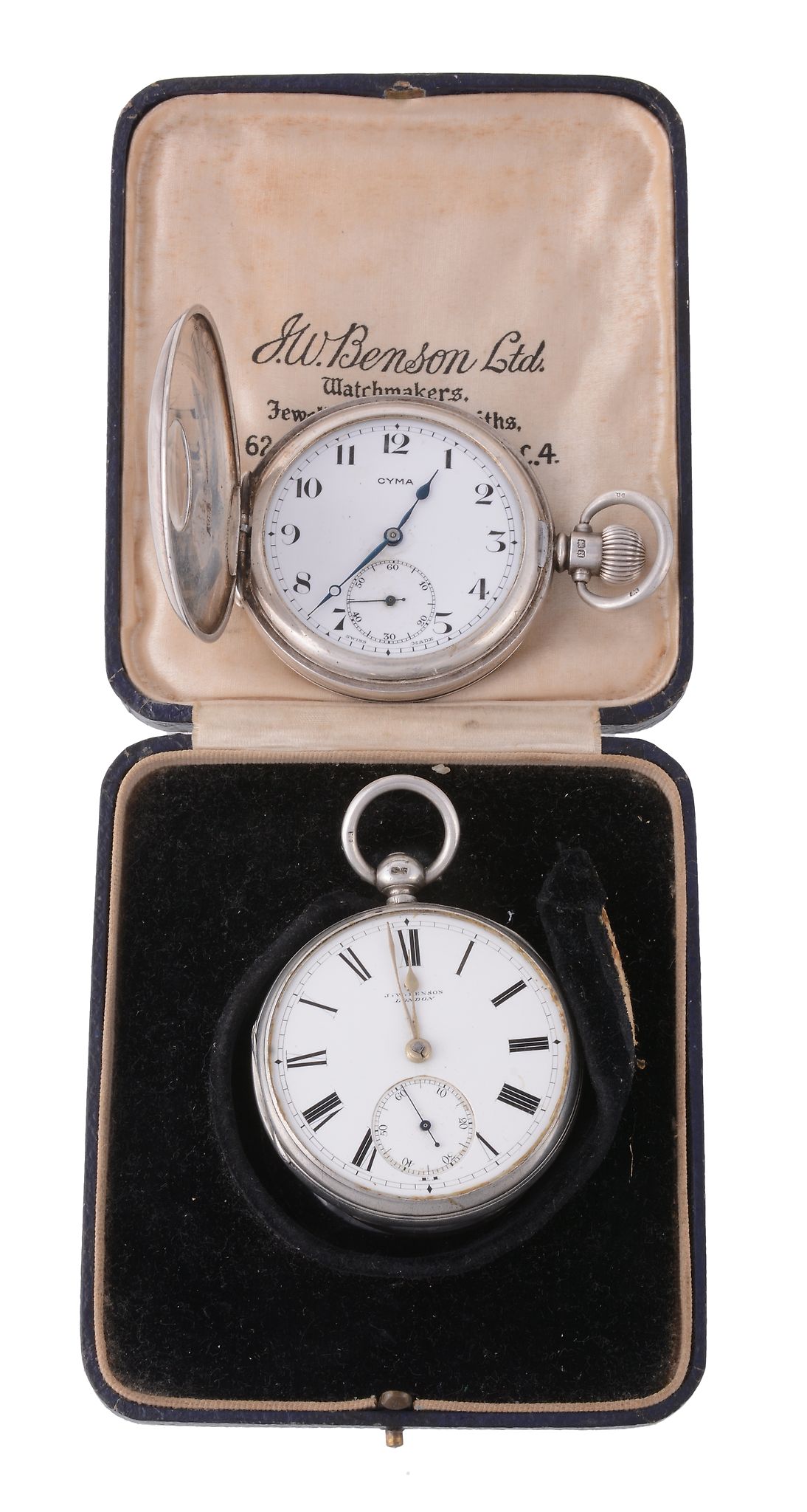 J.W.Benson, a silver open faced pocket watch, hallmarked London 1878  J.W.Benson, a silver open