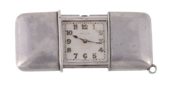 Movado, a silver purse watch, import mark for London 1928, ref. 2165, no  Movado, a silver purse