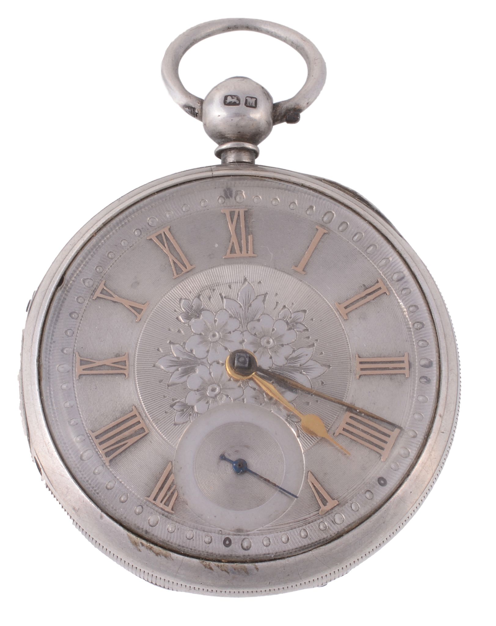 John H Toll, Glasgow, a silver open face pocket watch , hallmarked Chester 1860  John H Toll,