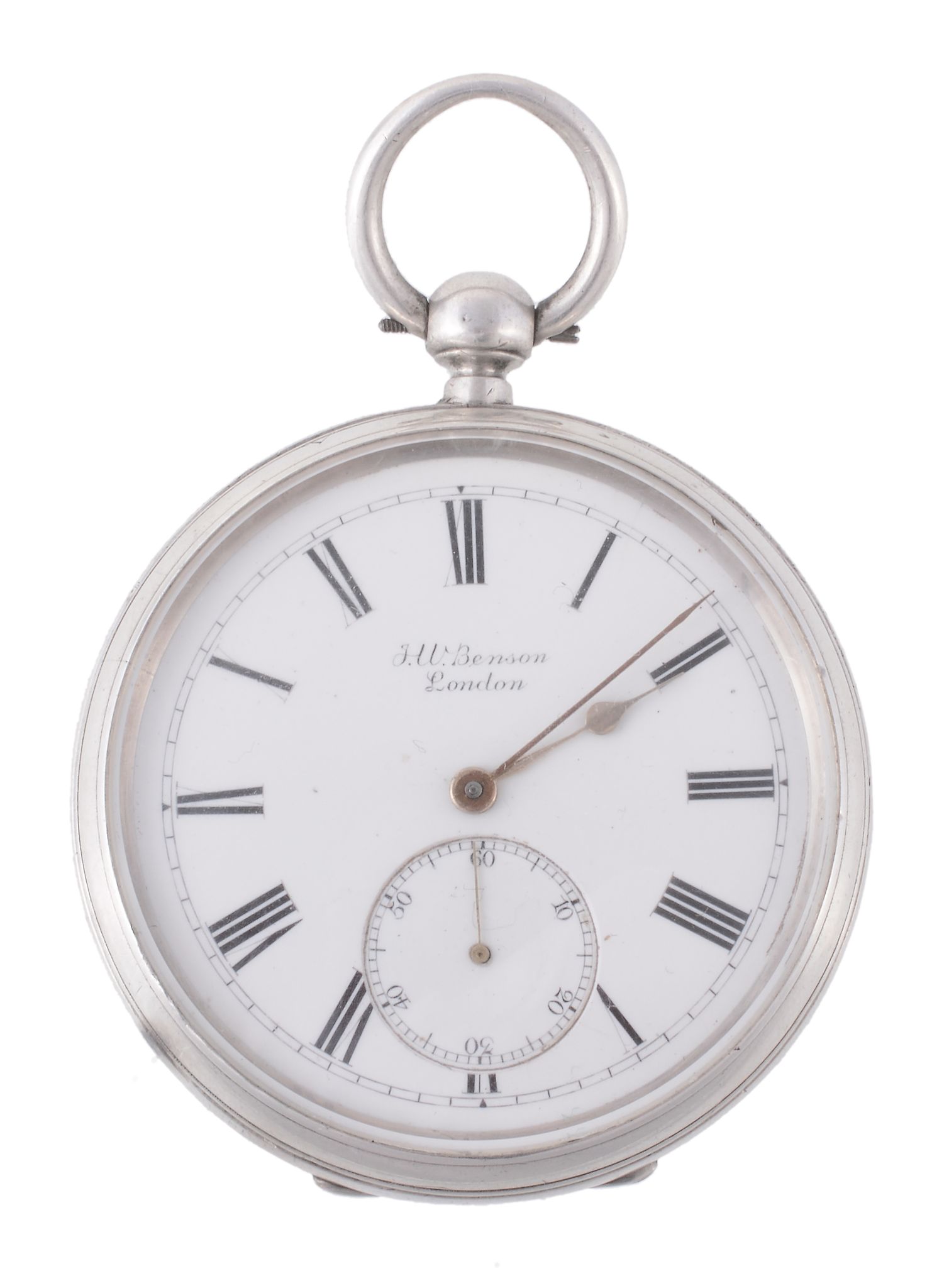 J. W. Benson, a silver open face pocket watch , No 70627  J. W. Benson, a silver open face pocket