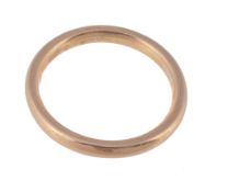 A 22 carat gold wedding band, 3.2g  A 22 carat gold wedding band,   3.2g View on