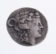 Greece, Thasos, silver Tetradrachm after 148 BC, head of Dionysus right, rev  Greece, Thasos, silver