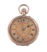 A Swiss gold fob watch, no 380230, circa 1900  A Swiss gold fob watch,   no 380230, circa 1900,
