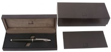 Dunhill, AD2000, a fountain pen, with a carbon fibre cap and barrel  Dunhill, AD2000, a fountain