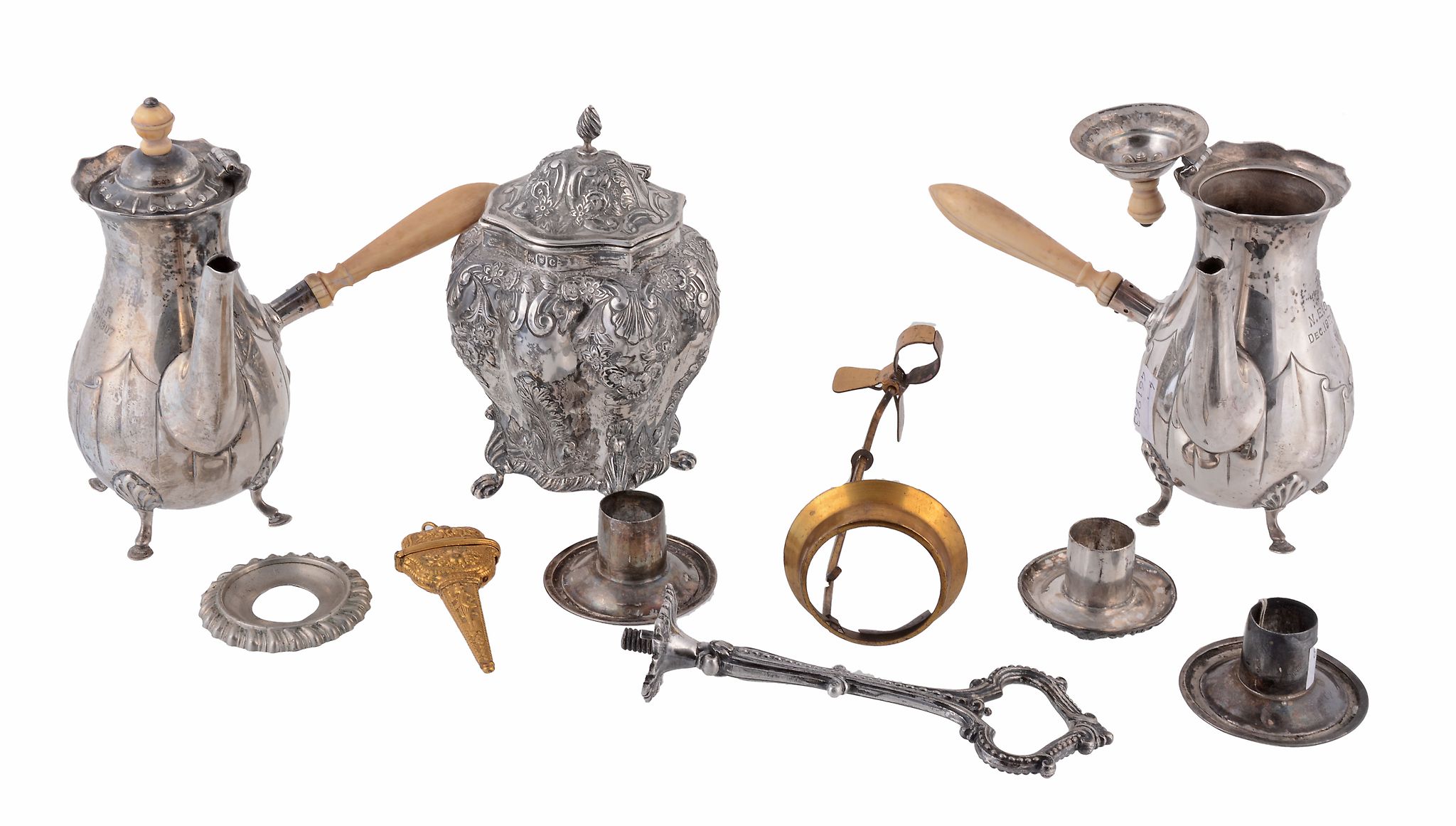 A small group of silver and other items, including  A small group of silver and other items,