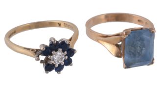 An 18 carat gold diamond ring, Birmingham, 1993  An 18 carat gold diamond ring,   Birmingham,