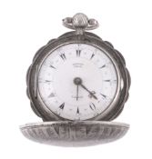 Edward Prior, London, a silver hunter pocket watch, hallmarked London 1838  Edward Prior, London, a