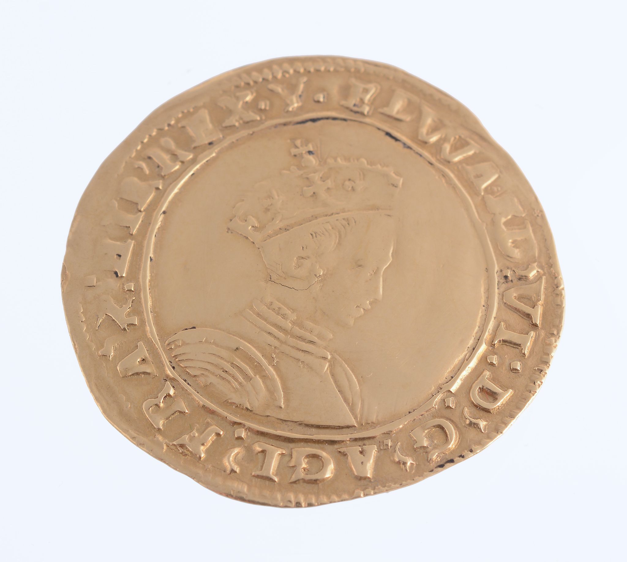 Edward VI, gold Half-Sovereign, i.m. Y . Very fine  Edward VI (1547-1553), gold Half-Sovereign,