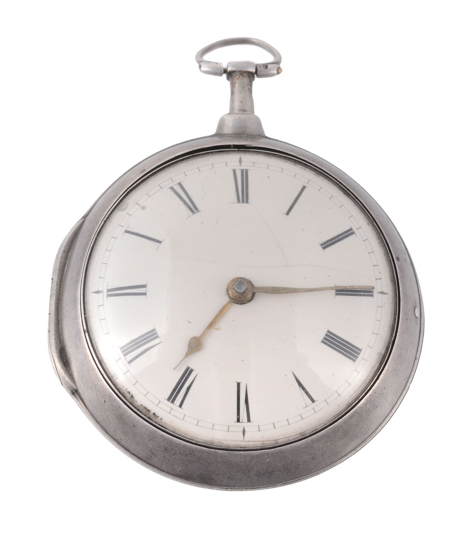 B. Clowes, Liverpool, a silver pair cased pocket watch  B. Clowes, Liverpool, a silver pair cased