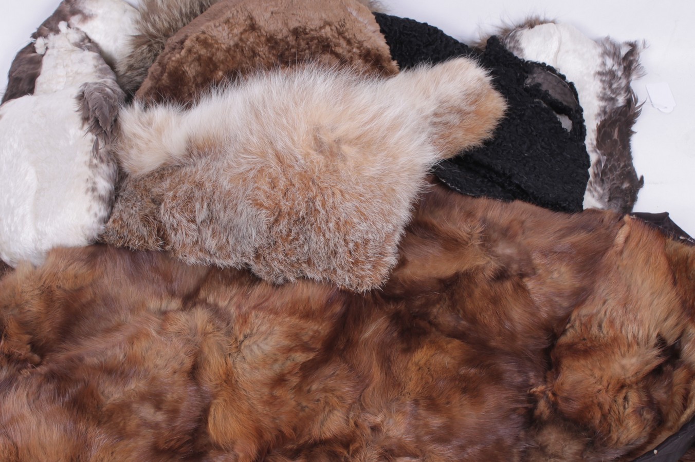 A large quantity of early 20th century fur, comprising: pelts, collars, hats, bird pelts, a fur