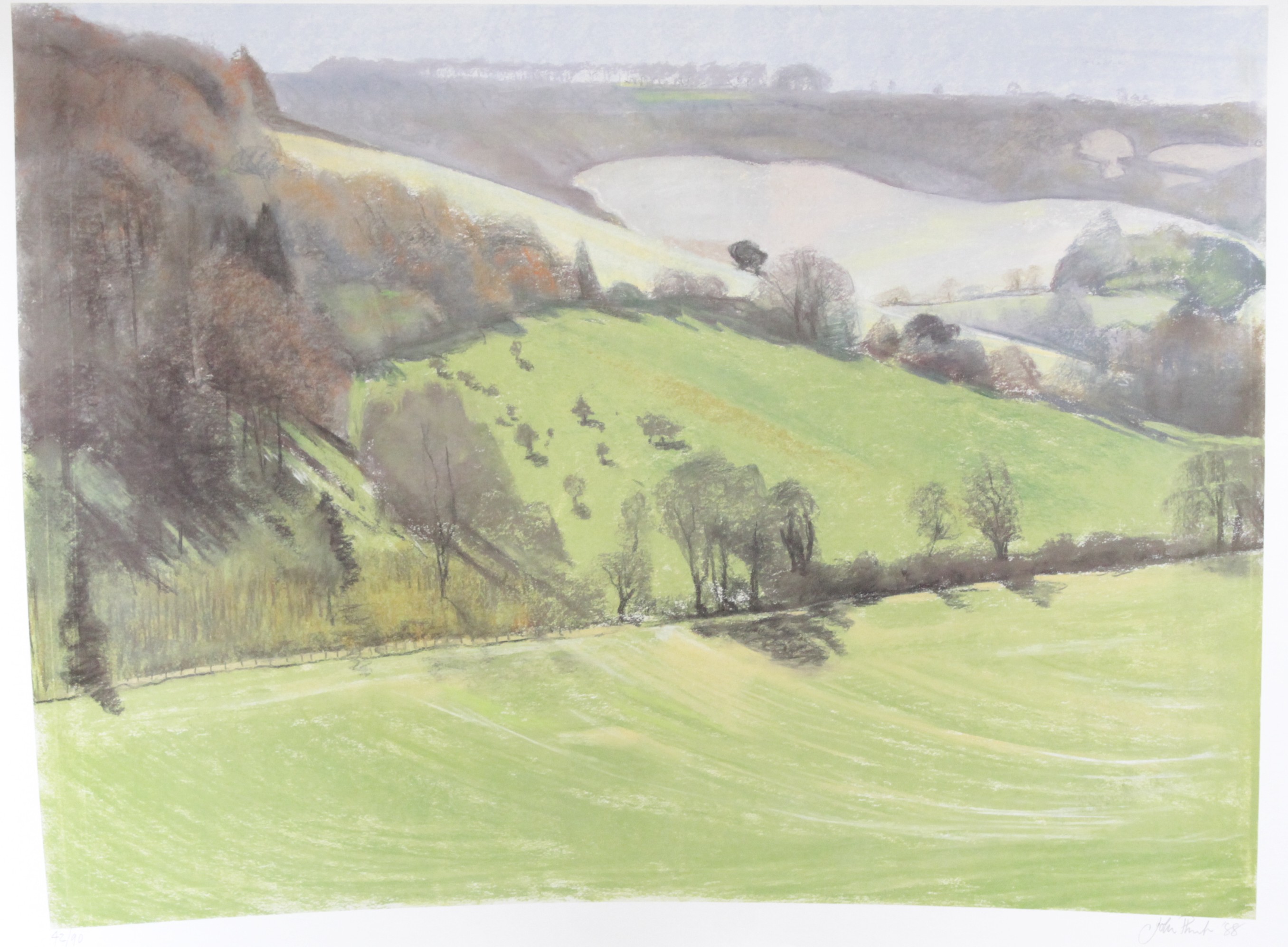 John Plumb (1927-2008) Landscape scenes Four limited edition polychrome prints (unframed) Signed,