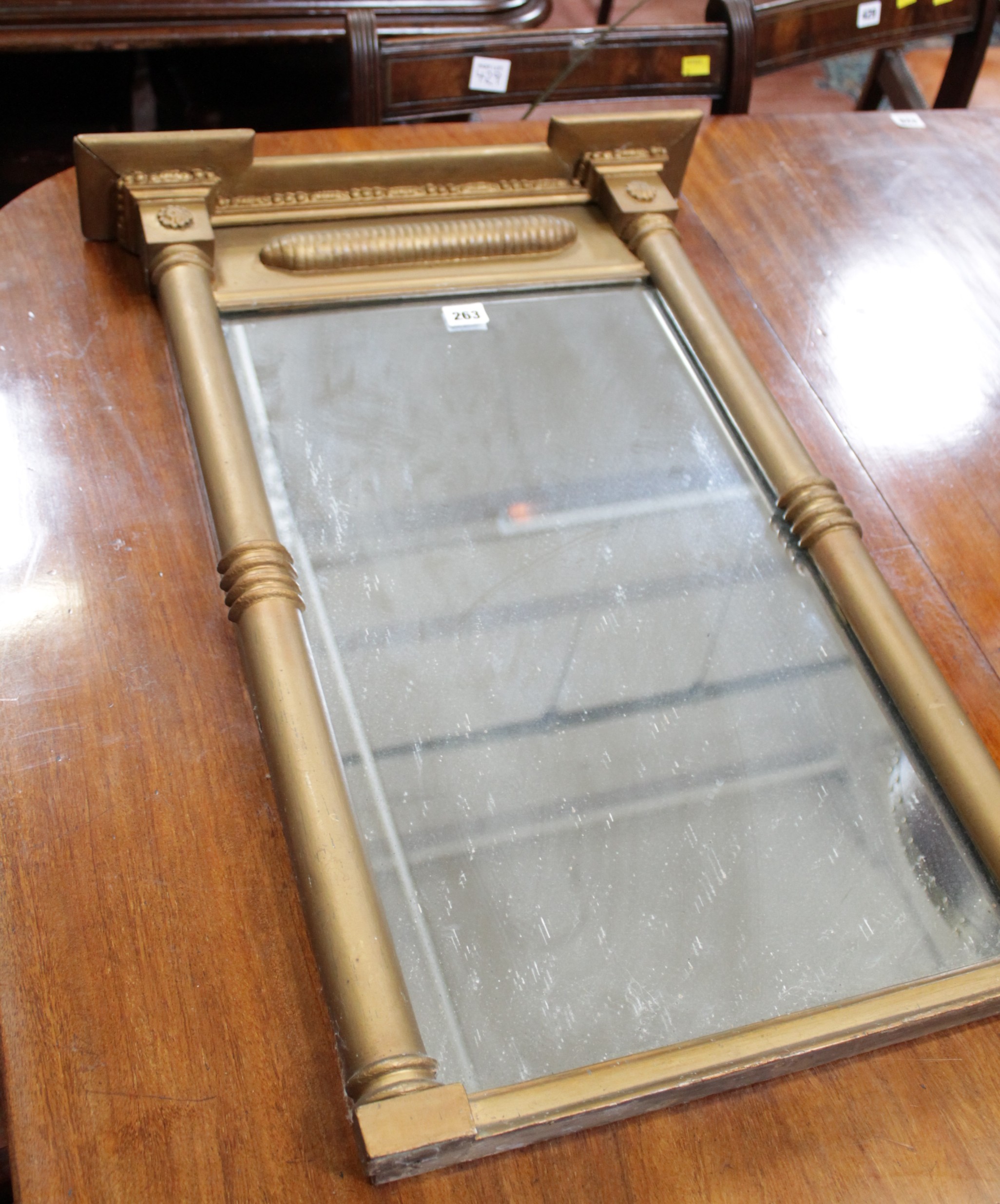 A Regency gilt mirror 76 x 52cm