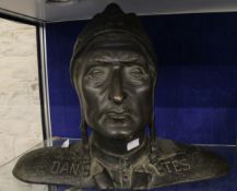 A composite bust of Dante; approximately 33cm high x 43cm wide Best Bid