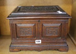 A miniature casket; 23cm high Best Bid