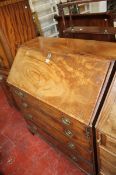 A George III mahogany fall front bureau.