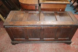 A 17th Century panelled chest 140cm length