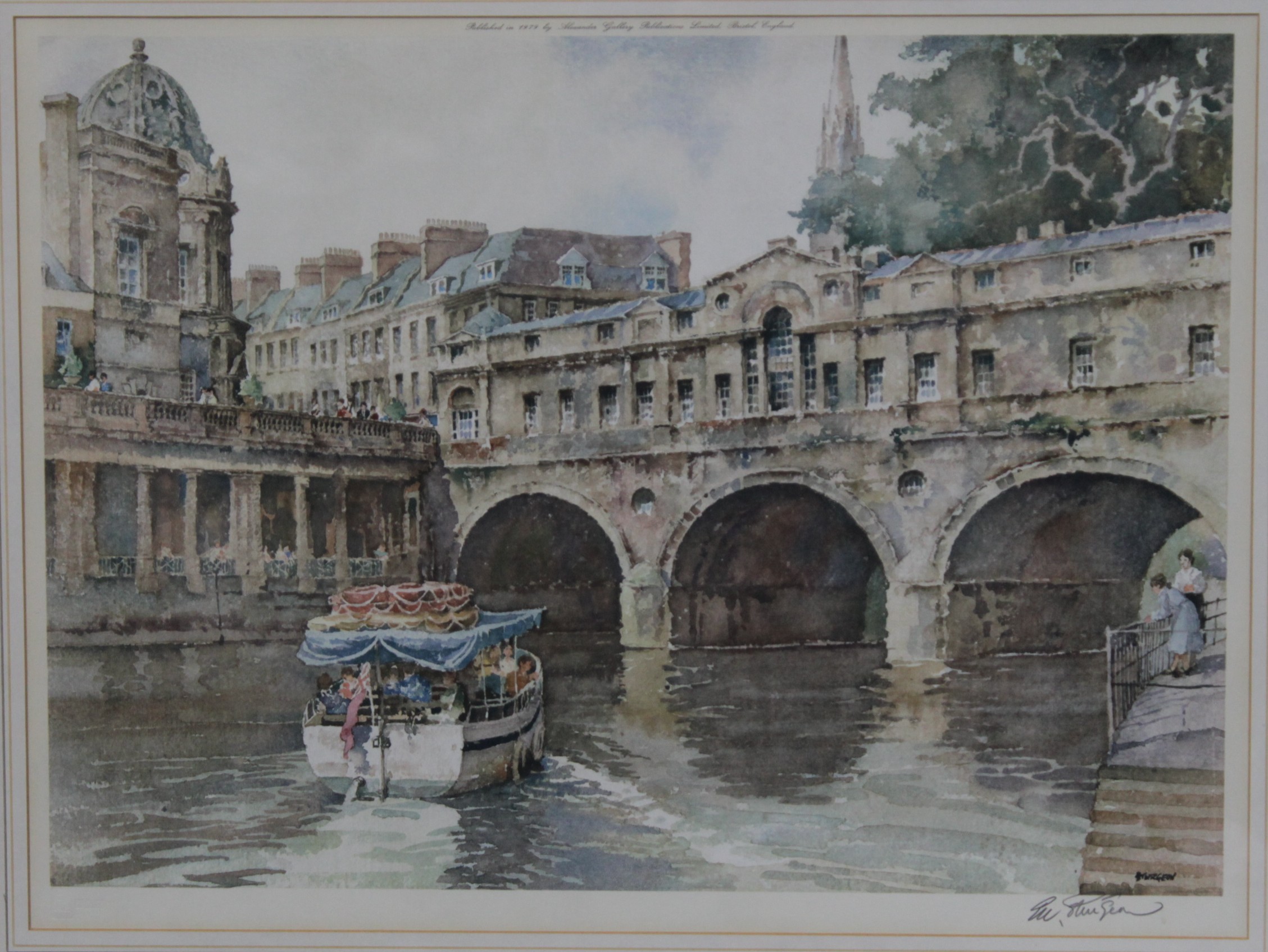 After Eric Sturgeon (1920-1999) Topographical scenes of Bath and Wells A pair of polychrome prints