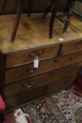 A 19th century oak chest of drawers. Best Bid