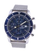 Breitling, Superocean, a gentleman`s stainless chronograph wristwatch, circa 2008, ref. A13320,