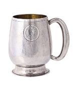 A Chinese export silver christening mug by Tuck Chang & Co., Shanghai (TC and a chop mark), circa