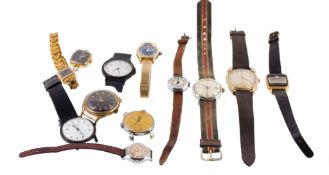 A collection of gentleman`s wristwatches, brands to include  A collection of gentleman`s