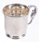 An American silver baluster christening mug by Dominick & Haff, New York, 1901  An American silver