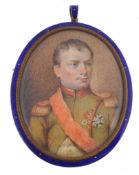 After Jean-Baptiste-Joseph Duchesne , portrait of Napoleon Bonaparte, 7cm x 5  After Jean-Baptiste-