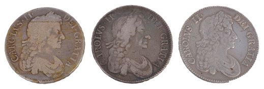 Charles II, Crown 1679 Tricesimo Primo , very fine, other Crowns , 1673 , 1679  Charles II, Crown