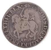 Charles I , Half Crown, York mint, mm. lion, EBORO below horse  Charles I (1625-1649), Half Crown,