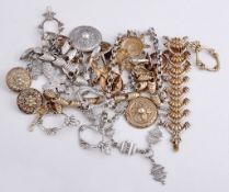 A collection silver and silver gilt jewellery by Hennell, including  A collection silver and