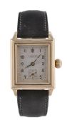 J. W. Benson, Blitz, a gentleman`s limited edition 18 carat  gold rectangular wristwatch, circa