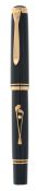 Pelikan, Golf, a limited edition fountain pen, no 2534/4500, with a green resin cap and barrel,