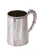 A Chinese export silver christening mug by Tuck Chang & Co., Shanghai (TUCK CHANG and a chop mark),
