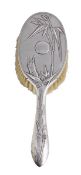 A Chinese export silver lady`s hairbrush by Lee Yee Hing, Canton & Shanghai (LYH, a chop mark (Dun)