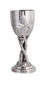 A Chinese export silver goblet by Wang Hing & Co., Canton & Hong Kong (WANG HING, 90 and a chop