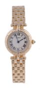 Cartier, Panthere VLC, a lady`s 18 carat gold wristwatch, ref. 8057921, no. 000240, the two piece