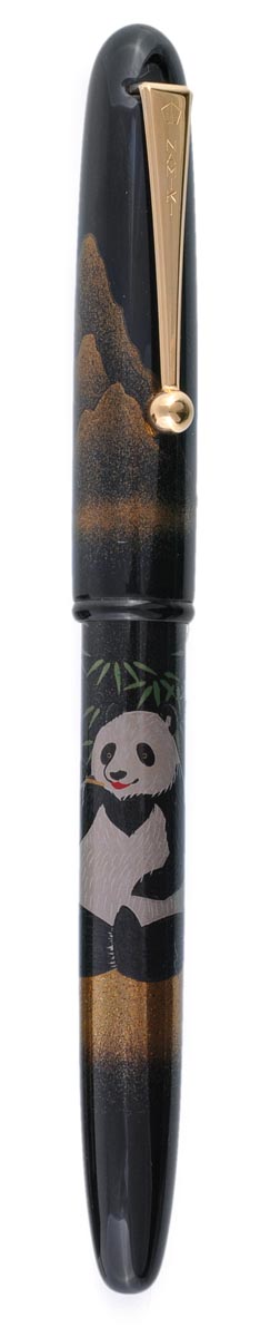 Namiki, Pilot, The Panda, No 242/700, the barrel decorated with a panda amongst green bamboo, using