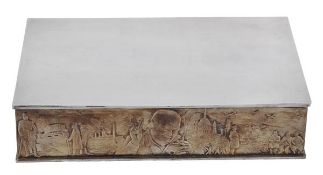 Stuart Devlin for The Heritage Collection, a silver parcel gilt Churchill centenary cigar box by