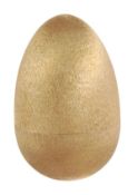 A silver gilt surprise egg by Stuart Devlin, London 1977, to commemorate The Queen`s Silver